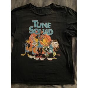 Space Jam - Tune Squad - Mens T Shirt - LeBron James, Looney Tunes Size Large
